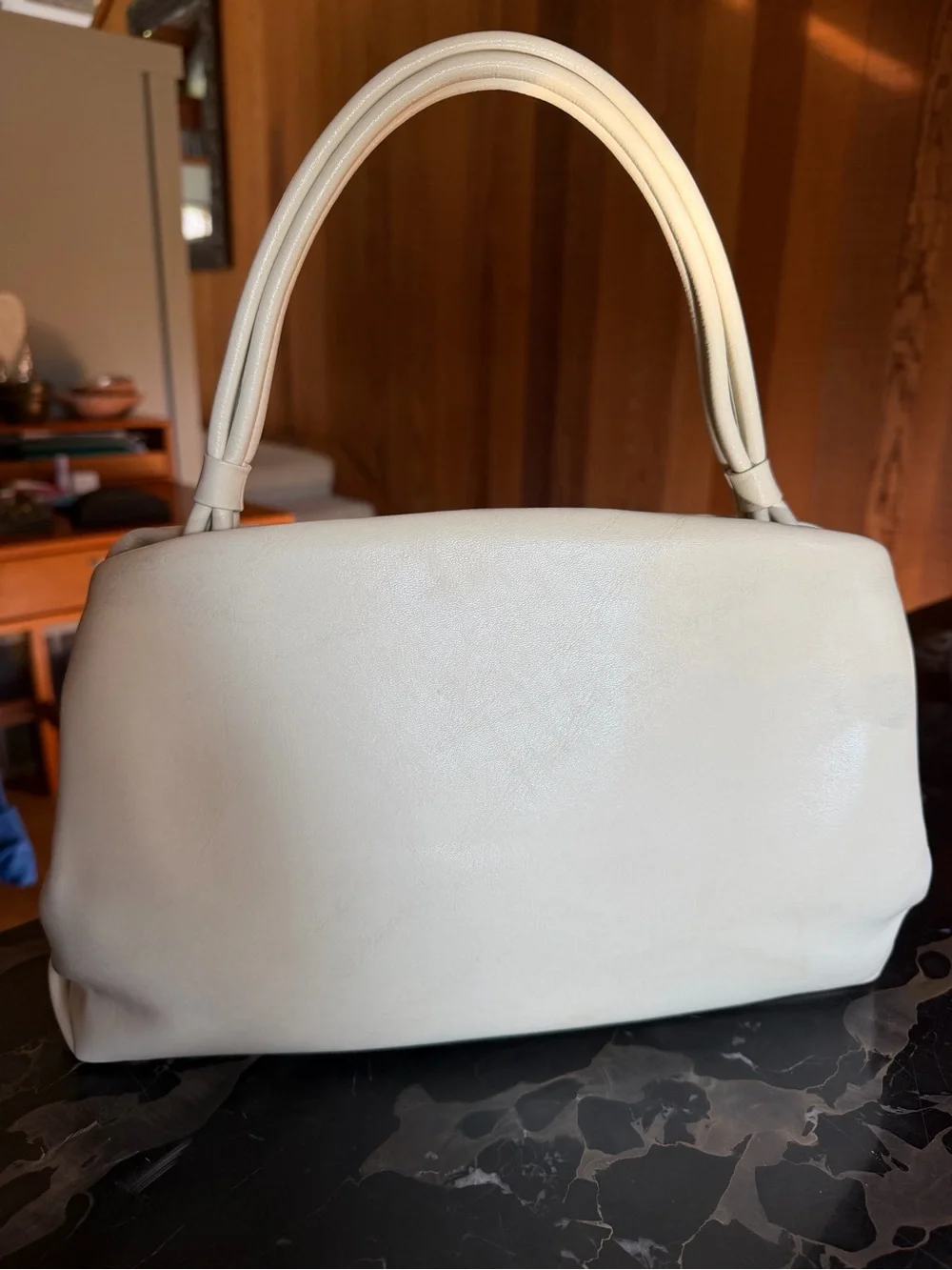 Céline Eyelet Bag Runway 2018 White Leather Top-Handle Bag Phoebe Philo Celine